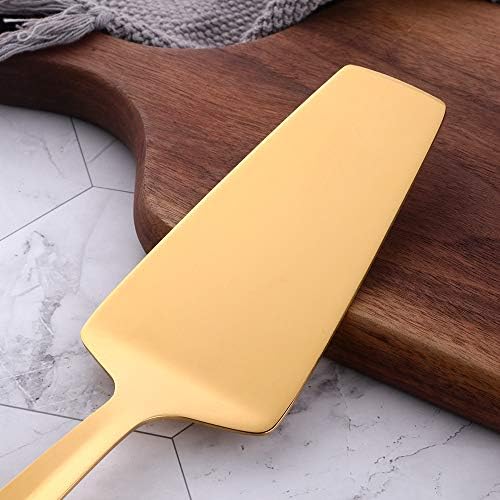 6 Pcs Gold Cake Server, Stainless Steel Titanium Plated Pizza Spatula Professional Shovel Server For Cake/Pie/Pizza, Dishwasher Safe(10.3 inches/26.2cm) - Image 4