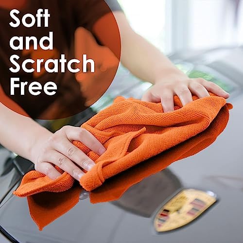 Avalon Towels Microfiber Cleaning Cloths (Value Pack of 36) - Size 16 x 16 Inches, Highly Absorbent Cleaning Rags, Lint Free, Reusable and Washable, Microfiber Towels for Cars - Image 4