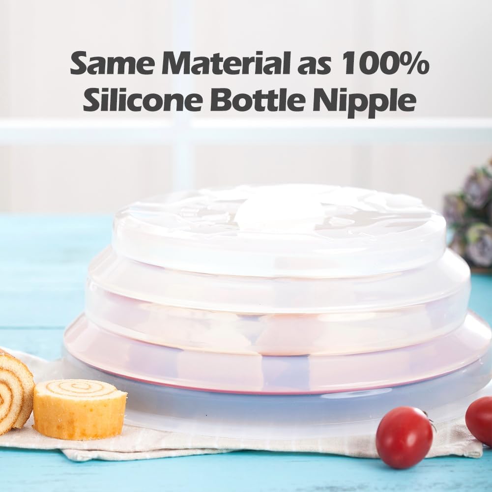 Microwave Dish Cover Microwave Cover for Food Microwave Splatter Cover - Silicone Microwave Plate Cover Dish Covers for Microwave Oven Cooking Anti-Splatter Guard Lid