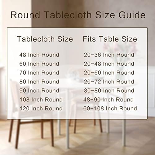 sancua Round Tablecloth, 80 Inch, Purple - Image 7