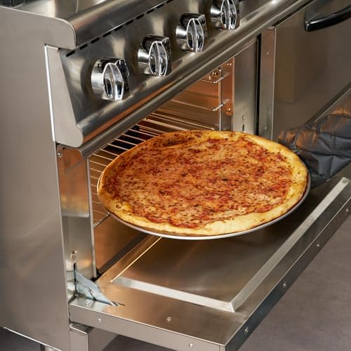 Restaurantware 18 Inch Aluminum Pizza Pan 36 Count Wide Rim Silver Pizza Pan, Heat Conductive Round Pizza Tray, Lightweight Corrosion-Resistant Serving Tray For Restaurant Or Home Use - Image 5