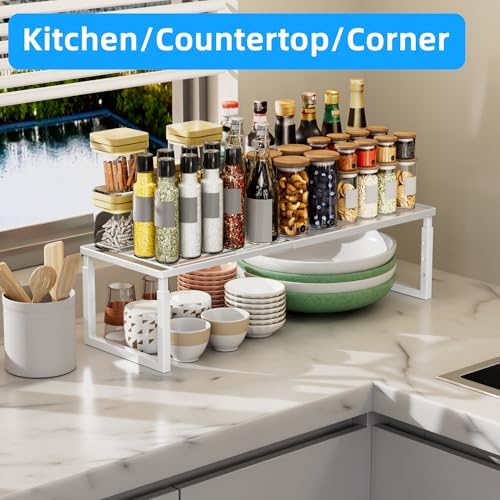Cabinet Shelves, 4 Pack Stackable Shelves for Pantry Storage - Image 5