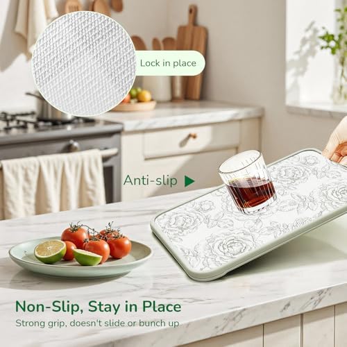 Floral Non-Slip Drawer and Shelf Liner for Kitchen 17.5In x 20FT - Image 2