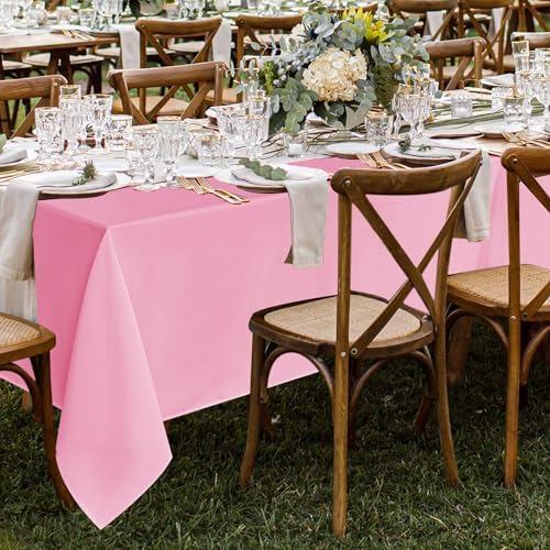 Fitable 8 Pack Pink Tablecloths 70x120 Inch for 6-8 Ft Rectangle Tables - Image 2