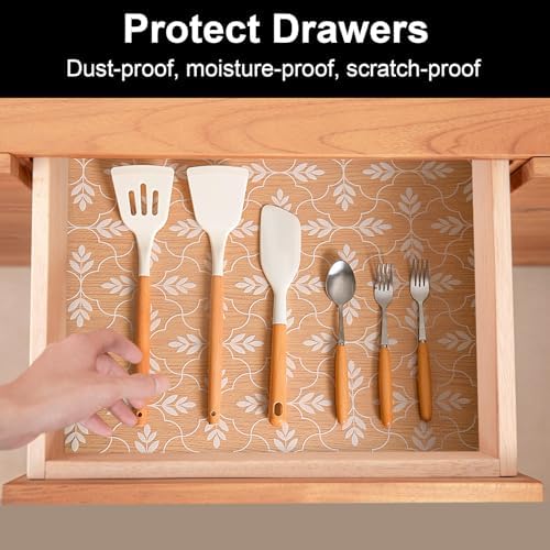 Cooyes Shelf and Drawer Liners for Kitchen Cabinets, Non Adhesive Liner - Image 2