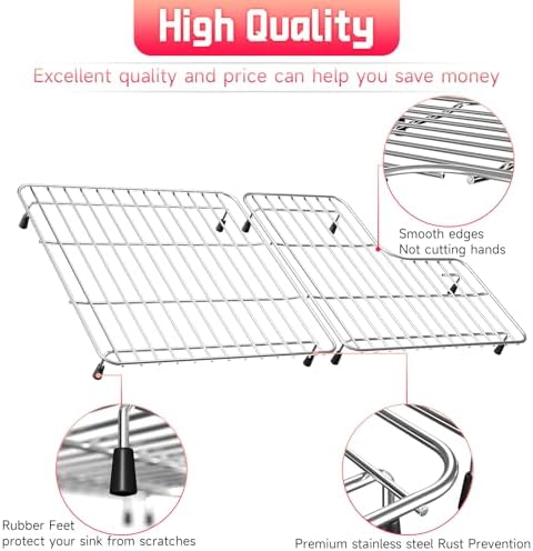 Stainless Steel Sink Rack for Bottom of Sink, 29.13" x 14.69'' - Image 3