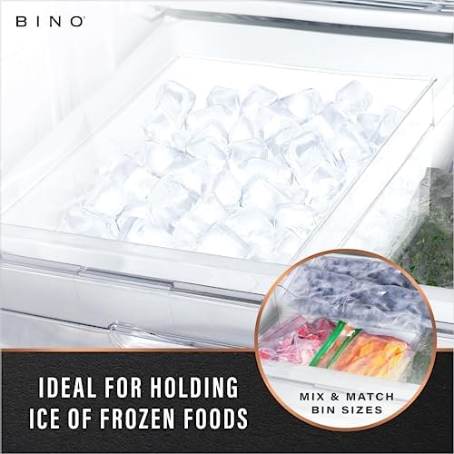 BINO | Plastic Storage Bins, Large | THE HANDLER COLLECTION | Multipurpose Organizer Bins | Kitchen Pantry Organizers and Storage | Clear Containers for Organizing Home | Freezer Organizer - Image 6