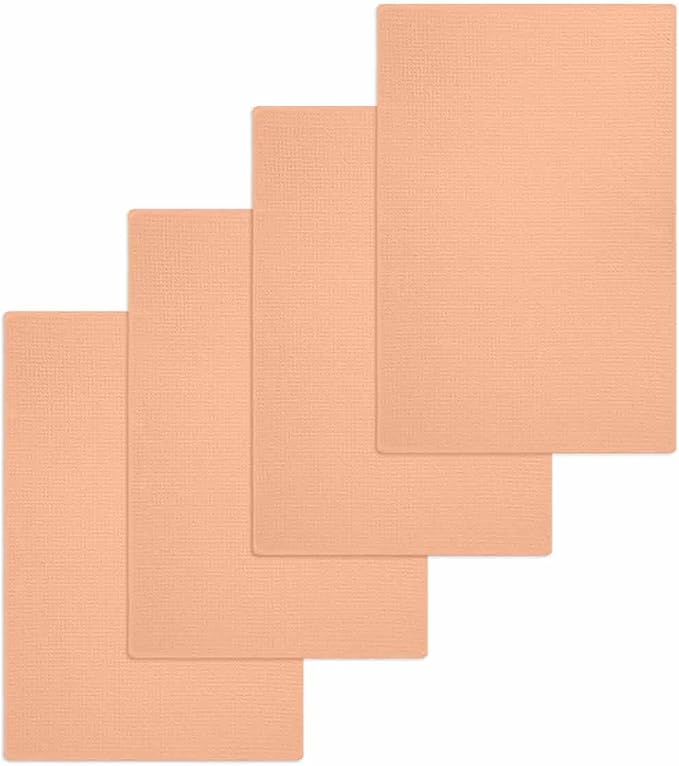 Orange Pink Dish Towels Set, Waffle Weave Kitchen Towels Microfiber Towels Cleaning, Solid Contemporary Color Minimalist Pure Color Soft Absorbent Dish Drying Towels Hand Towels 4 Pack 15.7x23.6 Inch by Unknown