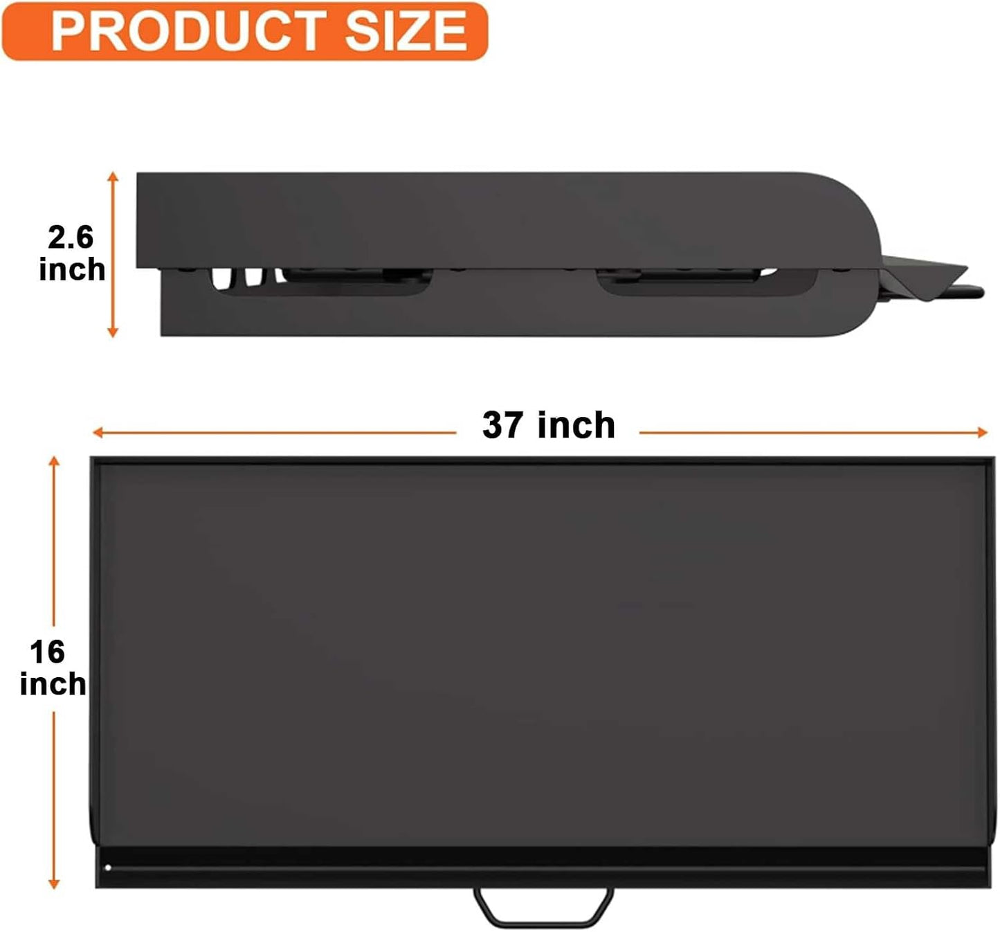 MixRBBQ 37 X16 inch Professional Fry Griddle, Flat Top Plate for Camp Chef, 3 Burner Griddle Replacement Part for Camp Chef SG100 Accessories