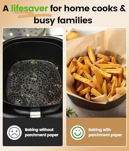 300 PCS Unbleached Parchment Paper Sheets for Baking 12x16 Inches, Non-Stick and Non-Toxic Precut Parchment Sheets for Oven, Cooking, Grilling, Air Fryer and Steaming - Fit for Half Sheet Pans - Image 6