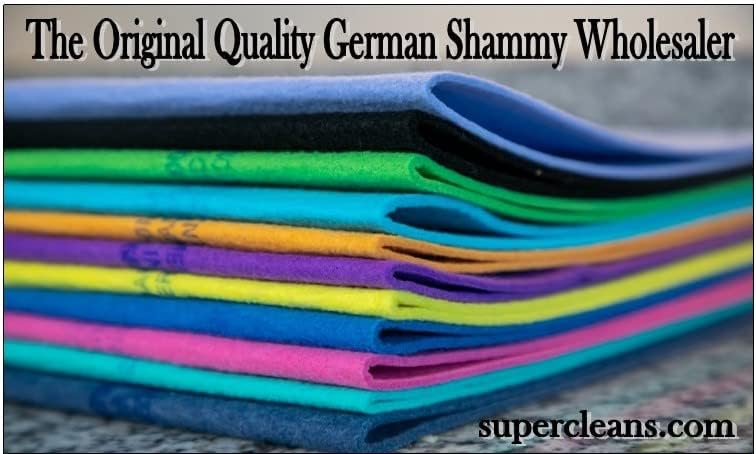The Original Quality German Shammy Wholesaler Since 1983, 6 PK Royal Blue XL 20x28 inch, Authentic 260 Gram Chamois Cloths, Super Absorbent Chamois Towels for car, pet, Kitchen, Bonus Kitchen Shammy! - Image 4