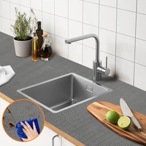 Shelf & Drawer Liner for Kitchen Cabinets Non-Adhesive Grey 12in x 20FT - Image 4