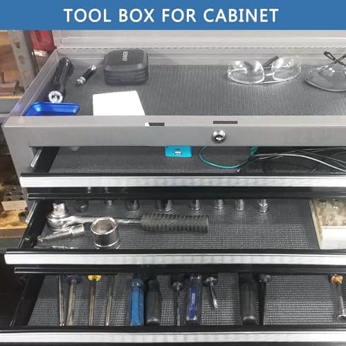 Foam Toolbox Liner Drawer Liner, Non-Slip Shelf Liners 24" W x 288" L Gray - Image 6