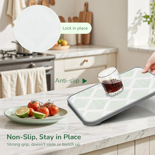 Green Drawer and Shelf Liner for Kitchen Non-Adhesive 11.8In x 20FT - Image 4