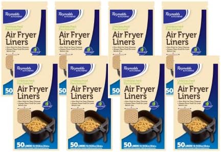 Reynolds Kitchens Air Fryer Liners, 50 Count (Pack of 8) by ReynoldsConsumerProducts