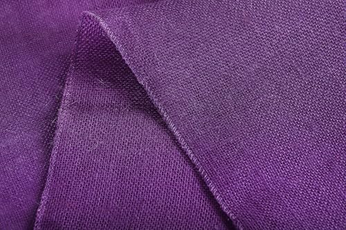 MDS® Pack of 20 Natural Burlap Table Runner, 12 x 72 Inch, Jute Rustic Farmhouse Boho Table Decor for Wedding Reception, Dining Table, Bridal Shower, Baby Shower & Party Decorations - Cadbury Purple - Image 6