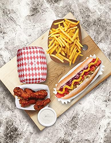 Case of 500 Paper Food Trays Hot Dog, Popcorn, Nacho, Burger (Size 500 5lb) - Image 2