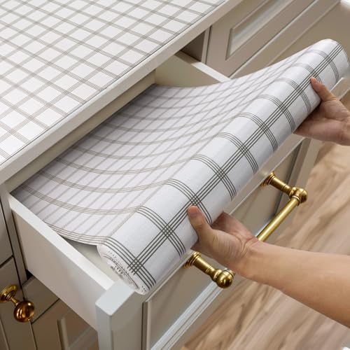 Shelf and Drawer Liner for Kitchen Cabinet Non-Adhesive Non Slip by Shinlendid