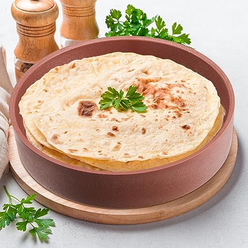 Sabary 2 Pcs Tortilla Warmer with Lid 8.5 x 2.4 Inch Robust Plastic Tortilla Holder Taco Keeper Pancake Waffles Food Container Microwave Save for Mexican Night Fiesta Party Home Restaurant Bar - Image 5