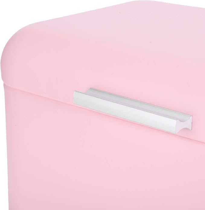 Pink Metal Bread Box, Large Kitchen Counter Storage Container with Lid - Image 9