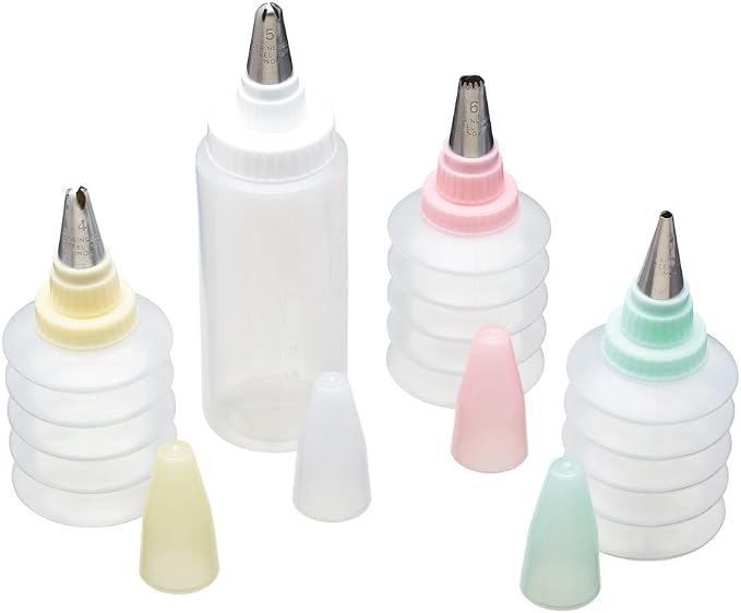 KitchenCraft Sweetly Does It Cake Decorating Set with Easy Squeeze Piping Bags and Nozzles, Plastic/Stainless Steel by KitchenCraft
