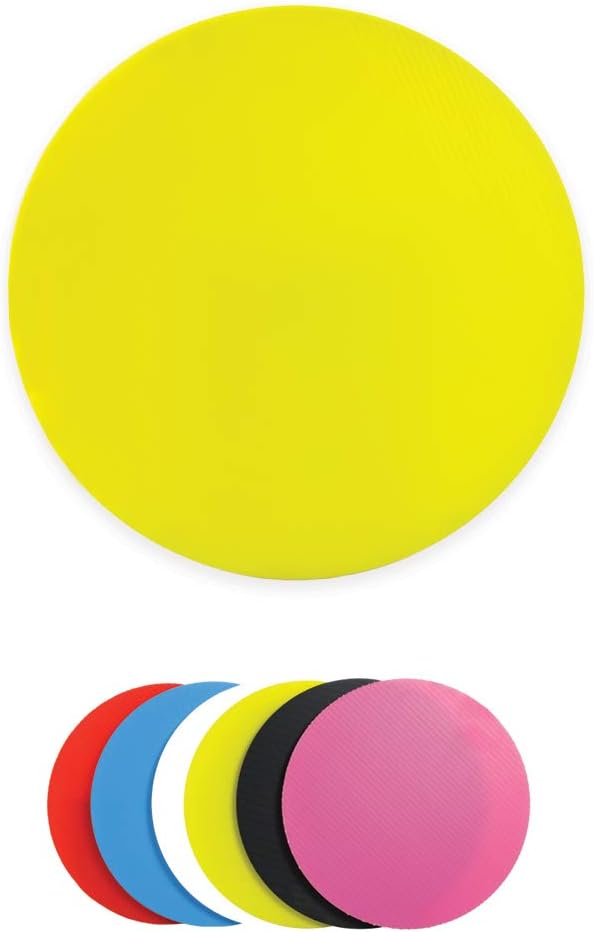 10 Pack Round Cake Boards 6 inch, 8 inch or 10 inch Multiple Colors, Reusable Corrugated Plastic (Yellow, 8) - Image 2