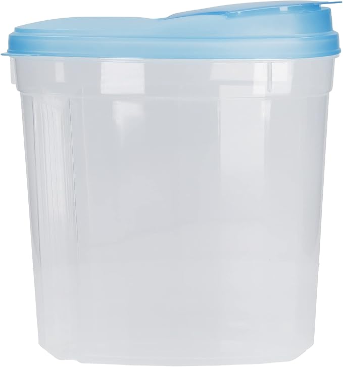 KitchenCraft Plastic Dry Food Storage Containers with Clip Lids for Cereal, Pasta, Rice, BPA-Free, Set of 3 - Image 2
