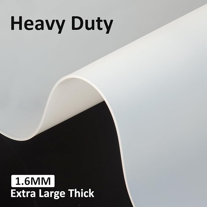 Large Silicone Mat,Silicone Mats for Kitchen Counter Island Dinner Table Countertop Protector Heat Resistant Mat (78.7”L x 20”W, Translucent) - Image 3