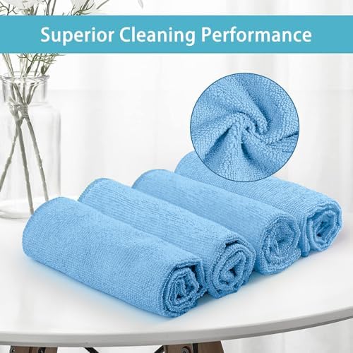 HOMEXCEL 8PK Microfiber Cleaning Cloth, Cleaning Rags for Home, 11.5x11.5in - Image 3
