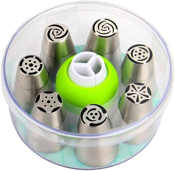 Stainless Steel Small Russian Tulip Flower Icing Tips Kit, 8 Pcs Set - Image 6