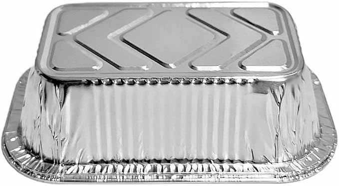 PACTOGO 8 oz. Aluminum Foil EXTRA-MINI Loaf Pans Small Disposable Miniature Bread Container – ½ Pound Baking Tin Liners, Perfect to Bake Cakes, Bread Loaves, and Meat - 5.4 x 3.25 x 1.3 (Pack of 500) - Image 7