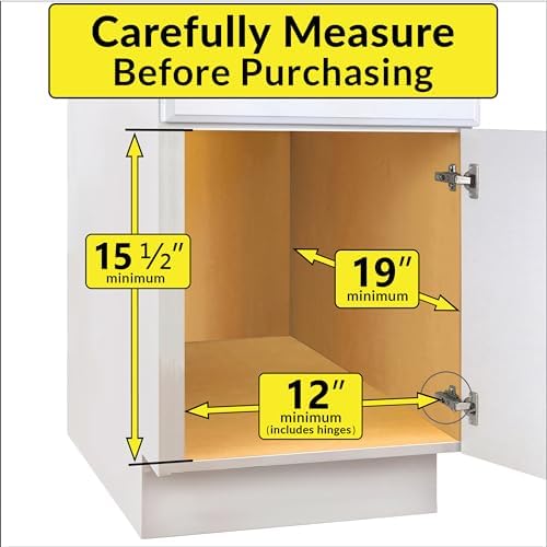 LYNK PROFESSIONAL® SELECT™ Pull Out Under Sink Kitchen Cabinet Organizer - 11.5 in. x 18 inch deep Drawer - Sliding Shelf Organizer and Undersink Storage Shelves - Lifetime Ltd. Warranty – Chrome - Image 4