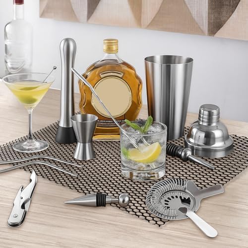 Bar Shelf Liner for Countertop, Glass Drying Plastic Mesh Mat 36 Inch Wide - Image 5