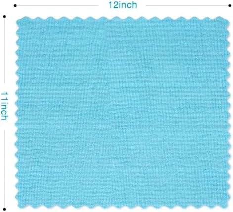 Orighty Microfiber Cleaning Cloth - 24 Pack, Blue Cleaning Rags 12x11 inch - Image 6