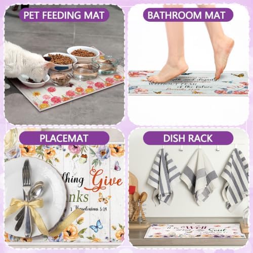 Meanplan 12 Pcs Christian Dish Drying Mats for Kitchen 24"x 16" Gifts Bulk - Image 6