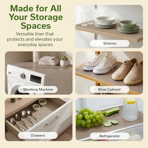 EVALAND Shelf Liner Cabinet Liner Non-Adhesive Drawer Liner 12 in x 33 FT - Image 4