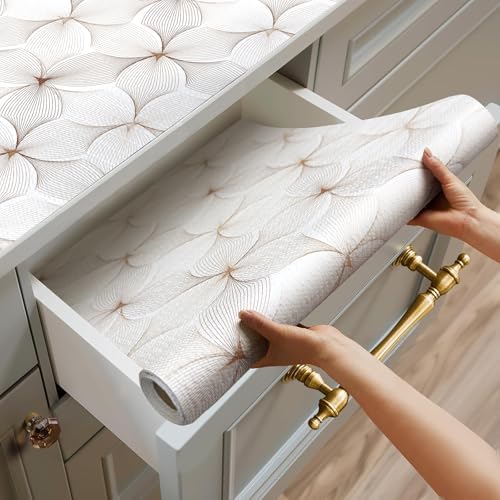 Quttisay Shelf Liner for Cabinets Non Adhesive Drawer Liner 12in x 16.4ft by Quttisay