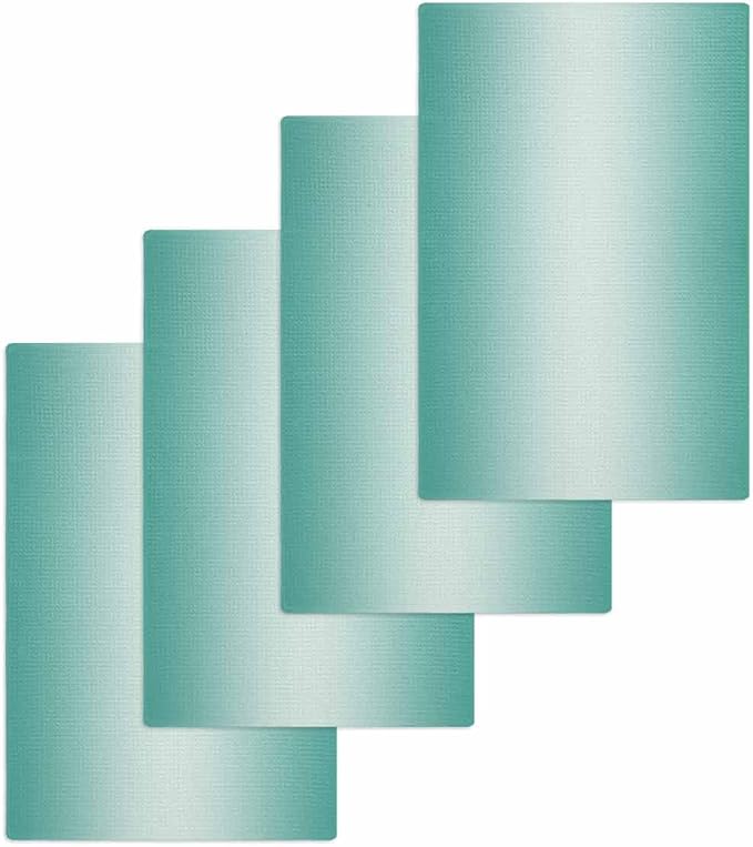 Ombre Turquoise Dish Towels Set, Waffle Weave Kitchen Towels Microfiber Towels Cleaning, Gradual Solid Contemporary Minimalist Color Soft Absorbent Dish Drying Towels Hand Towels 4 Pack 15.7x23.6 Inch by Unknown