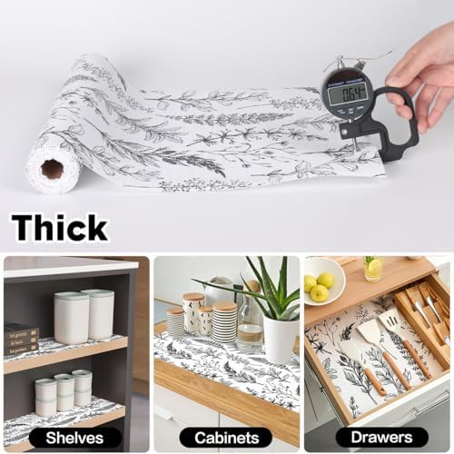 Quttisay Shelf Liner Non Adhesive Kitchen Drawer Liner 23.6in x 10ft - Image 4