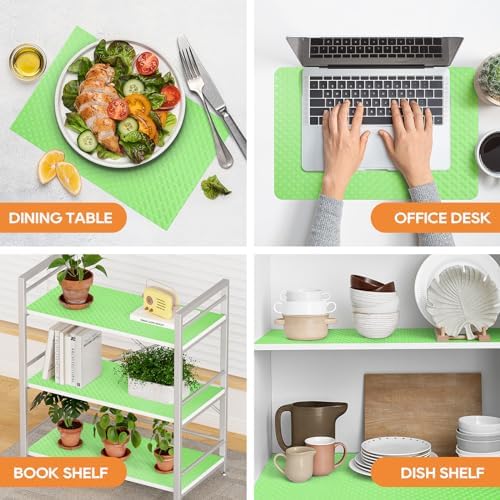 Shelf Liners for Kitchen Cabinets, Drawer, Fridge Liner Green 11.8"× 393.7" - Image 3