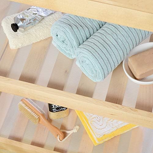 Con-Tact Brand Premium Plus Non-Adhesive Shelf Heavy Duty and Multi-Functional Drawer Liner, Protect and Organize Your Shelves and Drawers 16" x 4', Ribbed Clear, Pack of 1 Roll - Image 4