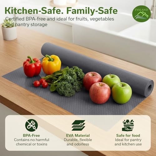 EVALAND Shelf Liner Cabinet Liner Non-Adhesive Drawer Liner 17.7 in x 33 FT - Image 6