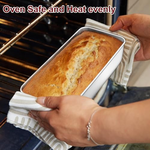 LIANYU Bread Loaf Pans Set of 4, 1 Large (12x5 Inch) & 3 Medium (9x5 Inch) - Image 5