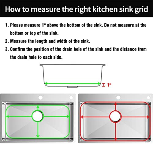 Sink Protectors for Kitchen Sink 26" x14", Rear Drain - Image 2
