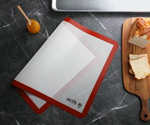 New Star Foodservice Commercial Grade Silicone Baking Mat Non-Stick Pan Liner, 17 x 25 inch (Full Size) (Pack of 2) - Image 3