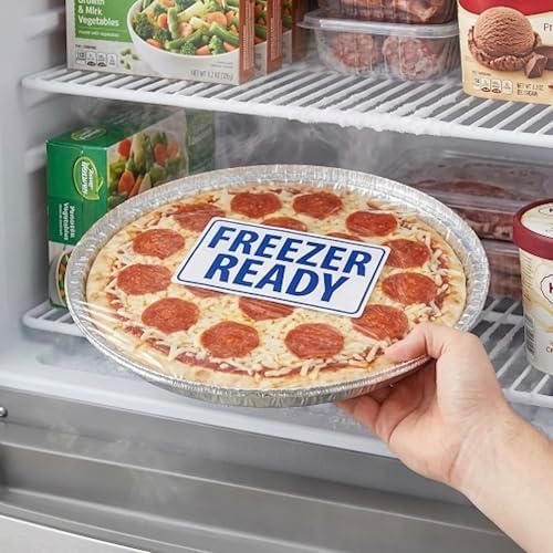 10 Inch Disposable Aluminum Foil Pizza Pans, 30 Pack | Round Pizza Baking Pans, For Personal Pizzas, Cookie Cakes, Calzones, Freezer Safe, Oven Safe, Recyclable - Image 3