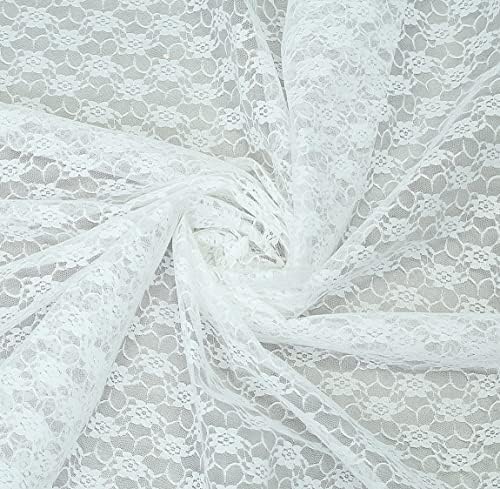 MDS Pack of 15 Wedding 12 x 108 inches Lace Table Runner for Wedding, Decorations for Birthday Parties, Banquets, Graduations, Engagements, and Runners fit Rectangle, Round Table- White - Image 3