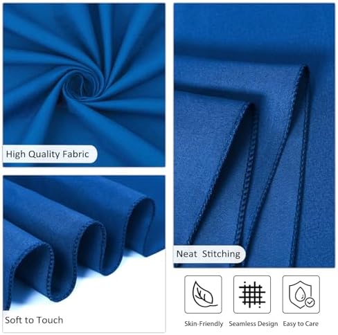 8 Packs 120 Inch Royal Blue Round Tablecloth - Image 5