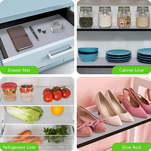Shelf Liners for Kitchen Cabinets Non Adhensive,Clear 23.6"× 157.4" - Image 2