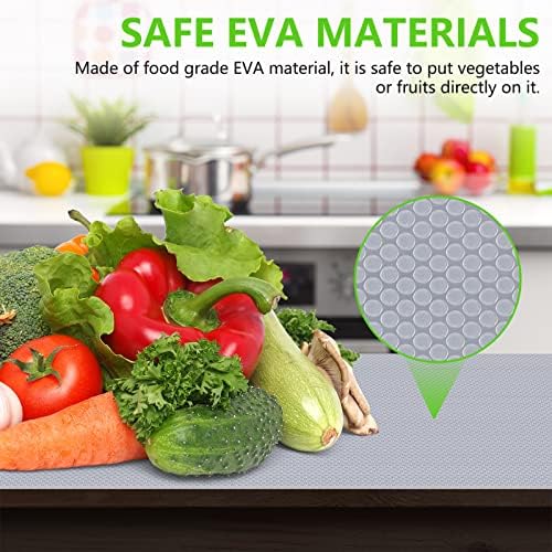 Shelf Liner Non Adhensive Drawer Cabinet Mat Clear 17.5"× 236.2" Pack of 2 - Image 4